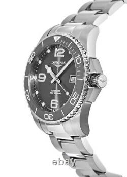 New Longines HydroConquest Automatic 41mm Grey Dial Men's Watch L3.781.4.76.6