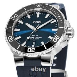 New Oris Aquis Date Automatic Blue Men's Watch 01 733 7730 4135-07 4 24 65EB