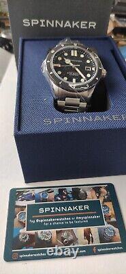 New Spinnaker black SP-5096-11 42mm automatic 300m watch