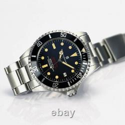 New Steinhart OCEAN One 1 Vintage Red Swiss Automatic Luxury Mens Watch 103-0657