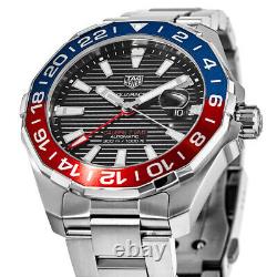 New Tag Heuer Aquaracer 300M Automatic GMT Pepsi Men's Watch WAY201F. BA0927