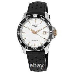 New Tissot V8 Automatic Silver Dial Black Men's Watch T106.407.26.031.00