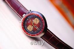 Nice Vintage SEIKO Bullhead 6138 0040 Automatic Chronograph Men's Wrist Watch