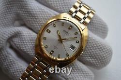 October 1979 Vintage Seiko 7005 8030 Automatic Gold Bracelet Watch Very Rare