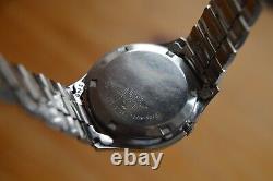 October 1987 Vintage Seiko 7009 8028 Automatic Rare Silver Dial Bracelet Watch