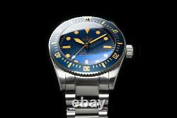 Octon Baltic Blue Gold with Stainless Steel Bracelet NH35 Automatic Dive Watch