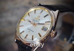 Omega Constellation Automatic Pink Gold Gents Watch 1968, Serviced + Warranty