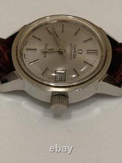 Omega Geneve Date Silver Automatic Mens Watch Authentic Working