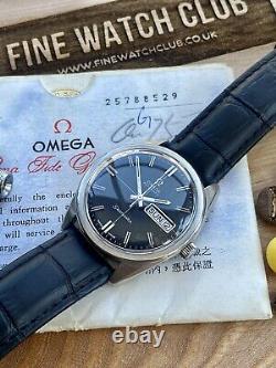 Omega Mens Black Dial Seamaster Automatic Vintage 1968 mens watch box papers