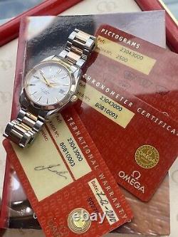 Omega Seamaster Aqua Terra 2304.30 Co Axial Automatic Rose Gold Steel 36mm Watch