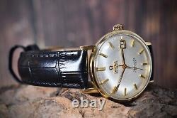 Omega Seamaster De Ville Automatic 18k Gold Watch 1963, Serviced + Warranty