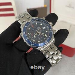 Omega Seamaster Diver 300m Automatic Swiss Chronograph Date Watch Full Set