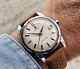 Omega Seamaster Steel Vintage 1958 Mens Automatic Date Used Leather Strap Watch
