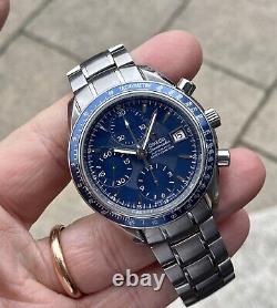 Omega Speedmaster Blue Dial Mens Automatic box papers 3212.80 card 2000s watch