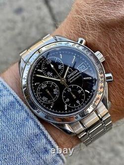 Omega Speedmaster Steel Black Dial Men 38mm Automatic box papers card 2004 watch