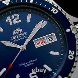 Orient Blue Mako II Automatic, Hand Wind, Hacks, Dive Watch #AA02002D, FAA02002D