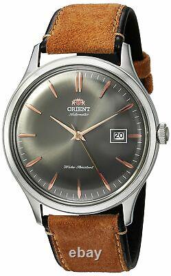 Orient Mens Bambino Ver. 4 Automatic Stainless Steel & Leather Watch FAC08003A0