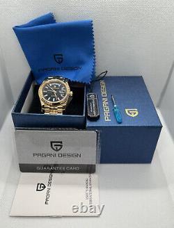 PAGANI DESIGN Gold Luxury Automatic New Release Mens Watch PD11752 36mm Day/Date