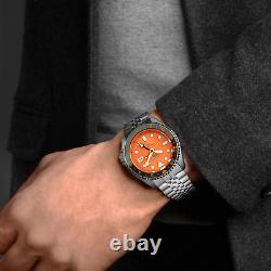 PRE-ORDER Seiko 5 Sports GMT Automatic Orange Dial Bracelet Mens Watch SSK001K1