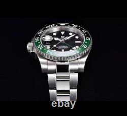 Pagani Design GMT Automatic Watch Oyster Bracelet Sprite Green black Bezel