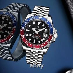 Pagani Design GMT Automatic Watch Oyster& jubilee Bracelet Pepsi Bezel NH34
