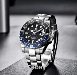 Pagani Design PD1662 Automatic GMT Watch Boxed 40mm Date 2022 Batman Bezel New