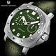 Pagani Design Pd-1767 41mm S/less Steel Automatic Watch Green Dial/fabric Strap