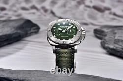 Pagani Design PD-1767 41mm S/less Steel Automatic Watch Green Dial/Fabric Strap