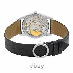 Patek Philippe Calatrava 18K White Gold Black Dial Automatic Unisex Watch 5000G