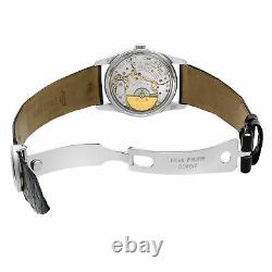 Patek Philippe Calatrava 18K White Gold Black Dial Automatic Unisex Watch 5000G