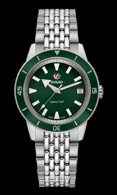 RADO Captain Cook Automatic Stainless Steel Green Dial Unisex Watch R32500323