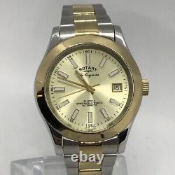 ROTARY 14248 Les Originales Swiss Made men's mechanical automatic watch gold to
