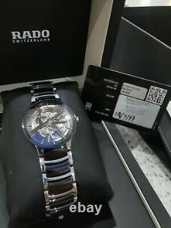 Rado Centrix Skeleton R30178152 Automatic Bi-Material Bracelet Strap Watch Boxed