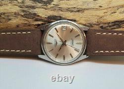 Rare Vintage Longines Conquest Automatic Silver Dial Man's Watch