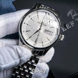 Reef Tiger Classic Heritage II Silver Case Automatic Watch for Men UK