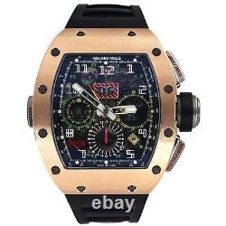 Richard Mille RM 11-02 GMT Rose Gold Titanium Rubber Automatic Watch