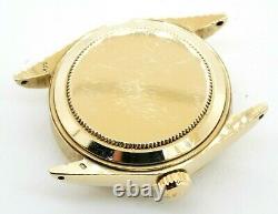 Rolex 6827 vintage 14K yellow gold midsize date automatic watch