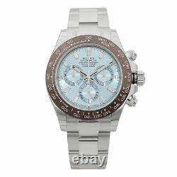 Rolex Cosmograph Daytona Platinum Blue Diamond Dial Automatic Men Watch 116506IB