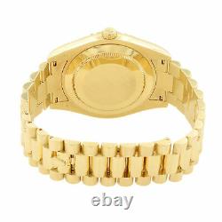 Rolex Day-Date 40 Diagonal Motif Dial Yellow Gold Automatic Mens Watch 228238