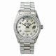 Rolex Day-date President White Gold 18039 Automatic Watch Diamond Dial & Bezel