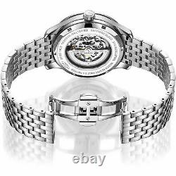 Rotary GB02940-06 Greenwich Silver Tone Automatic Wristwatch