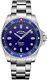 Rotary Mens Automatic Watch With Blue Dial And Silver Strap Gb05136/05