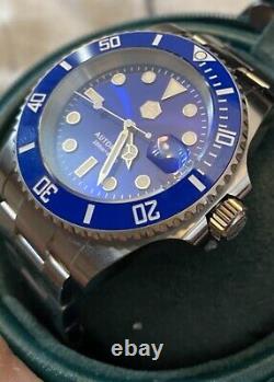 San Martin SN017G-3 Mens Steel Divers watch With Seiko NH35A Automatic Movement