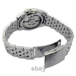 Seiko 5 Automatic Black Dial Silver Stainless Steel Mens Watch SNK361K1