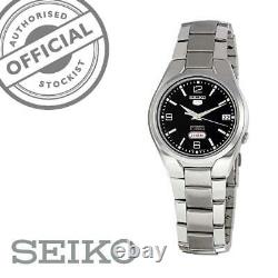 Seiko 5 Automatic Black Dial Silver Stainless Steel Mens Watch SNK623K1 RRP £169