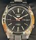 Seiko 5 Automatic Black Dial Silver Stainless Steel Mens Watch Snk795k1