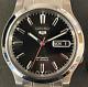 Seiko 5 Automatic Black Dial Silver Stainless Steel Mens Watch Snk795k1 Rrp £199