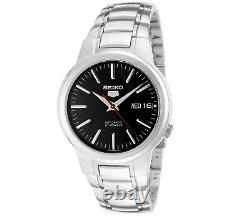 Seiko 5 Automatic Black Dial Silver Stainless Steel Mens Watch SNKA07K1 RRP £149