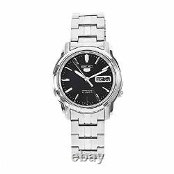 Seiko 5 Automatic Black Dial Silver Stainless Steel Mens Watch SNKK71K1 RRP £169