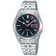 Seiko 5 Automatic Black Dial Stainless Steel Mens Watch Snk375k1